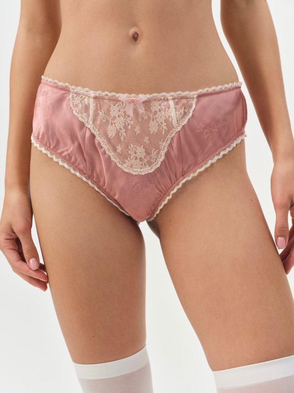 For Love & Lemons Juliet High-Waist Panty M / Terracotta